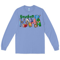 Colony Blue baseball mama Long Sleeve Tee - CowhideDigitalArt