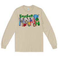 Mushroom baseball mama Long Sleeve Tee - CowhideDigitalArt