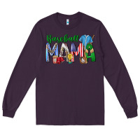 Plum baseball mama Long Sleeve Tee - CowhideDigitalArt