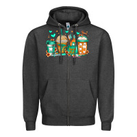 Charcoal Heather dental life coffee cups Zipper Hoodie - Jasminsmagicworld