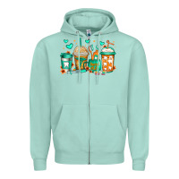 Seafoam dental life coffee cups Zipper Hoodie - Jasminsmagicworld