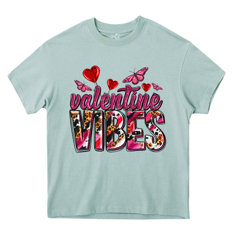 Valentine Vibes Olivia Heavy Core Tee by OliviaCreatesArt | Teevron