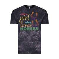 Cloud Black Just a Girl Who Loves Horses Vintage Tee - Bettercallsaul