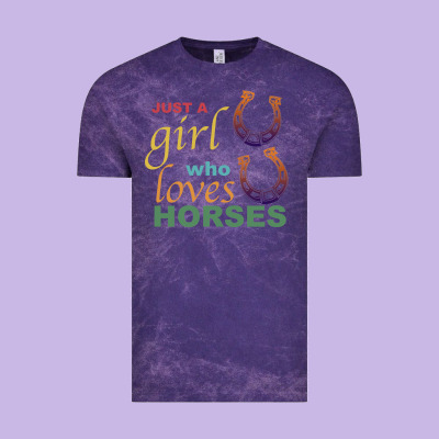 Just A Girl Who Loves Horses Vintage Tee Designed By Bettercallsaul