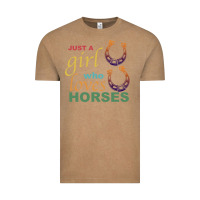 Vintage Coffee Just a Girl Who Loves Horses Vintage Tee - Bettercallsaul