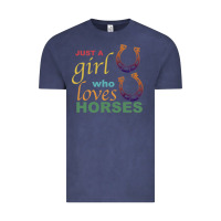 Vintage Denim Just a Girl Who Loves Horses Vintage Tee - Bettercallsaul