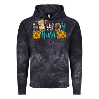 Cloud Black Western Howdy Heifer With Simmental Cow Vintage Hoodie - LillyAllenDesigns