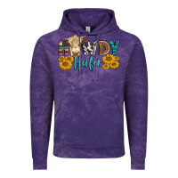 Cloud Purple Western Howdy Heifer With Simmental Cow Vintage Hoodie - LillyAllenDesigns