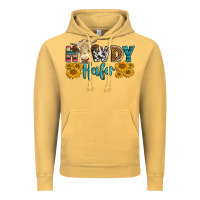 Vintage Mustard Western Howdy Heifer With Simmental Cow Vintage Hoodie - LillyAllenDesigns