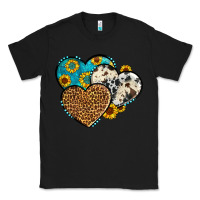 Black cowhide leopard hearts Classic Tee - OliviaCreatesArt