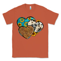 Copper cowhide leopard hearts Classic Tee - OliviaCreatesArt