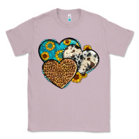 Lilac cowhide leopard hearts Classic Tee - OliviaCreatesArt