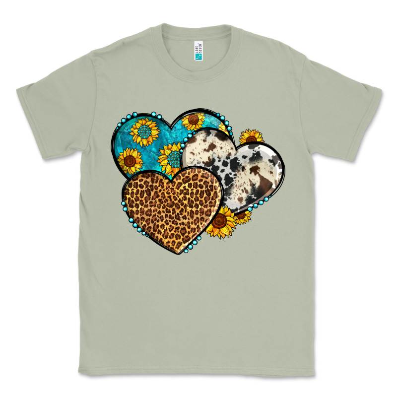 Cowhide Leopard Hearts Classic Tee by OliviaCreatesArt | Teevron