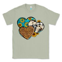 Matcha cowhide leopard hearts Classic Tee - OliviaCreatesArt
