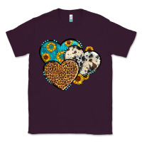 Plum cowhide leopard hearts Classic Tee - OliviaCreatesArt