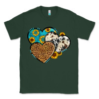 Sports Green cowhide leopard hearts Classic Tee - OliviaCreatesArt