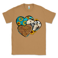Toasted Coconut cowhide leopard hearts Classic Tee - OliviaCreatesArt
