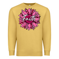 Antique Gold faith breast cancer awareness sunflower Premium Sweatshirt - Jasminsmagicworld