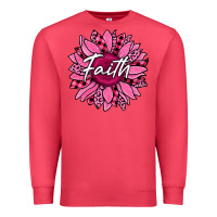 Cardinal faith breast cancer awareness sunflower Premium Sweatshirt - Jasminsmagicworld