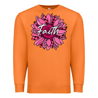 Carrot faith breast cancer awareness sunflower Premium Sweatshirt - Jasminsmagicworld