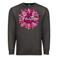 Smoke faith breast cancer awareness sunflower Premium Sweatshirt - Jasminsmagicworld