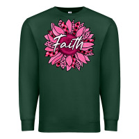 Sports Green faith breast cancer awareness sunflower Premium Sweatshirt - Jasminsmagicworld