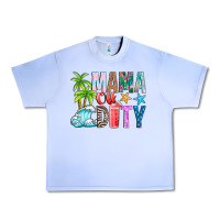 Grape Ice Mama Of Duty Urban Heavy Tee - CowhideDigitalArt