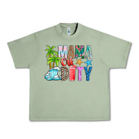 Oil Green Mama Of Duty Urban Heavy Tee - CowhideDigitalArt