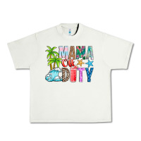 Pistachio Mama Of Duty Urban Heavy Tee - CowhideDigitalArt
