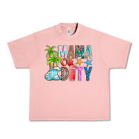 Salmon Mama Of Duty Urban Heavy Tee - CowhideDigitalArt