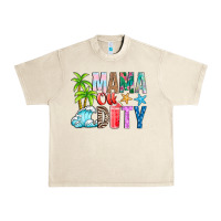 Sandshell Mama Of Duty Urban Heavy Tee - CowhideDigitalArt