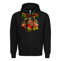 Black Free-ish since 1865 Juneteenth black girl sneakers Zipper Hoodie - RanaPortraitStore