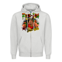 Dove Grey Free-ish since 1865 Juneteenth black girl sneakers Zipper Hoodie - RanaPortraitStore