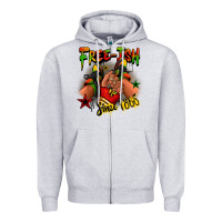 Heather Grey Free-ish since 1865 Juneteenth black girl sneakers Zipper Hoodie - RanaPortraitStore
