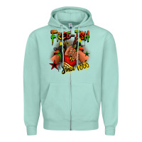 Seafoam Free-ish since 1865 Juneteenth black girl sneakers Zipper Hoodie - RanaPortraitStore