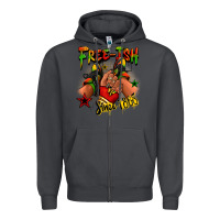 Smoke Free-ish since 1865 Juneteenth black girl sneakers Zipper Hoodie - RanaPortraitStore