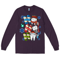 Plum ho ho ho teeth Long Sleeve Tee - CowhideDigitalArt