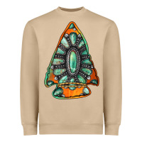 Mushroom gemstone arrowhead Heavyweight Sweatshirt - Jasminsmagicworld