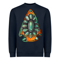 Navy gemstone arrowhead Heavyweight Sweatshirt - Jasminsmagicworld