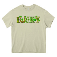 Mossy st. patrick's day lucky with clovers and horseshoe Heavy Core Tee - RanaPortraitStore