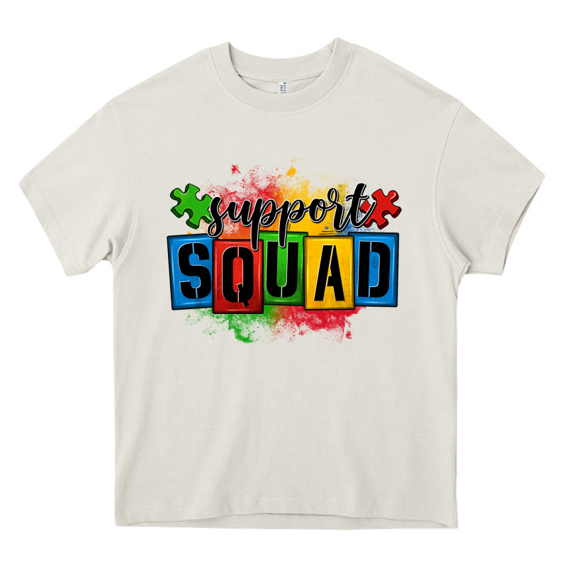 Autism Support Squad Heavy Core Tee by OliviaCreatesArt | Teevron