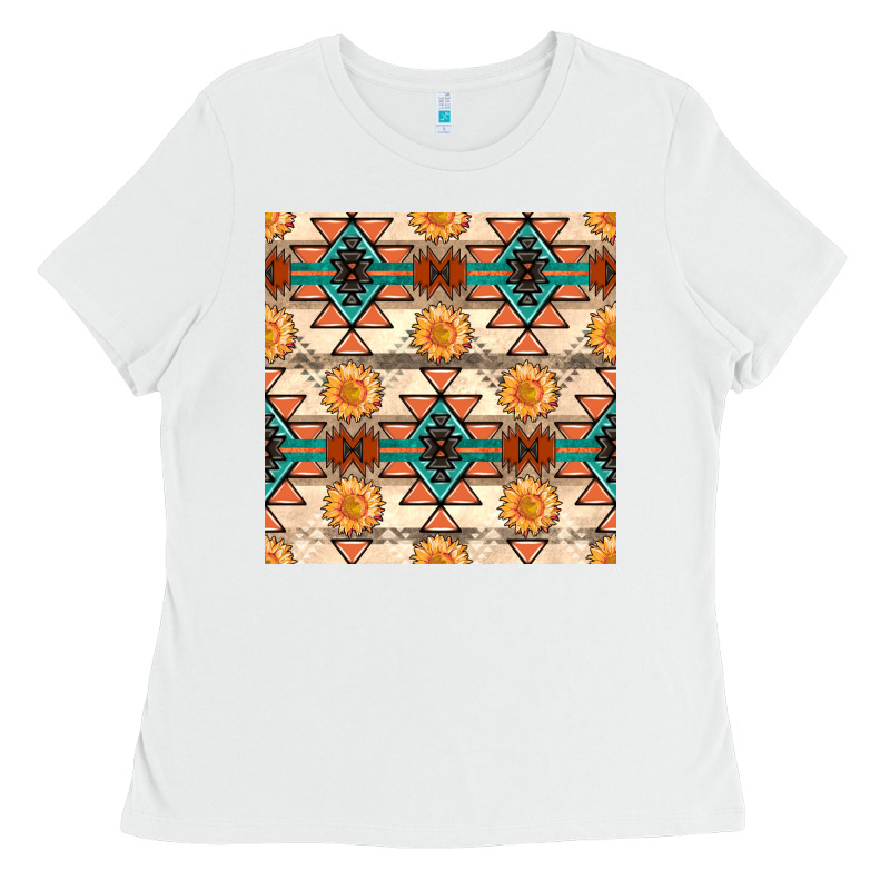 Native American Aztec Seamless Pattern 1 Ladies Tee by BundleAndBundleShop | Teevron