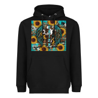 Black western faith sunflower's Heavyweight Hoodie - RanaPortraitStore