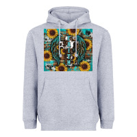 Heather Grey western faith sunflower's Heavyweight Hoodie - RanaPortraitStore