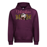 Mauve Wine Dalmatian Mom Urban Hoodie - Jasminsmagicworld