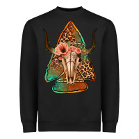 Black bullskull arrowhead Heavyweight Sweatshirt - Jasminsmagicworld