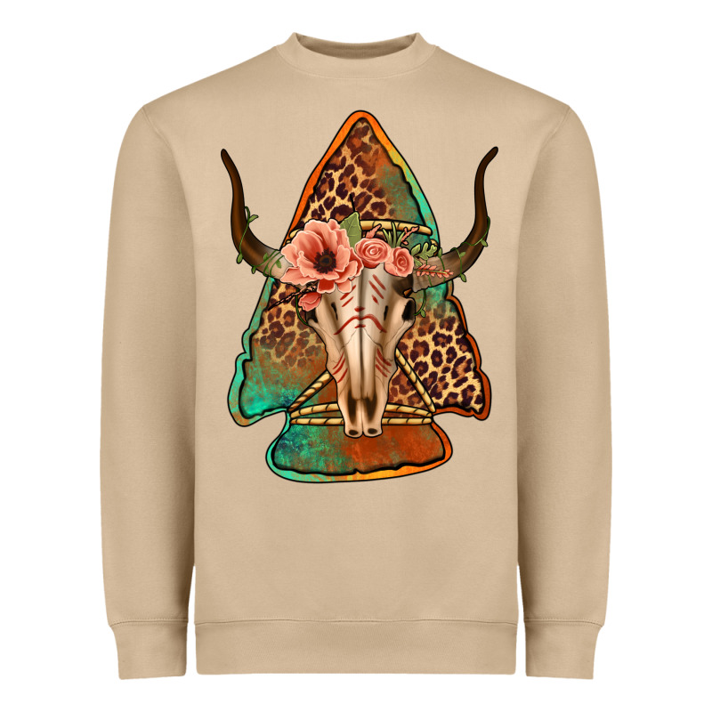 Bullskull Arrowhead Heavyweight Sweatshirt by Jasminsmagicworld | Teevron
