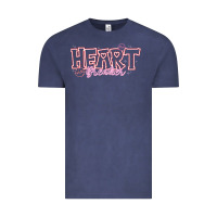 Vintage Denim Heart Breaker Valentine Vintage Tee - CowhideDigitalArt