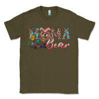 Army Green mama bear with mama and baby Classic Tee - Artiststas