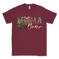 Burgundy mama bear with mama and baby Classic Tee - Artiststas